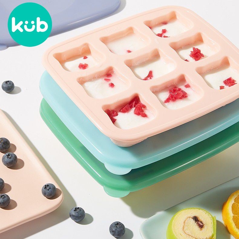 Cetakan Es Silikon KUB Ice Mould With Cover 9 Grid 30ml BPA Free Baby Foto 6