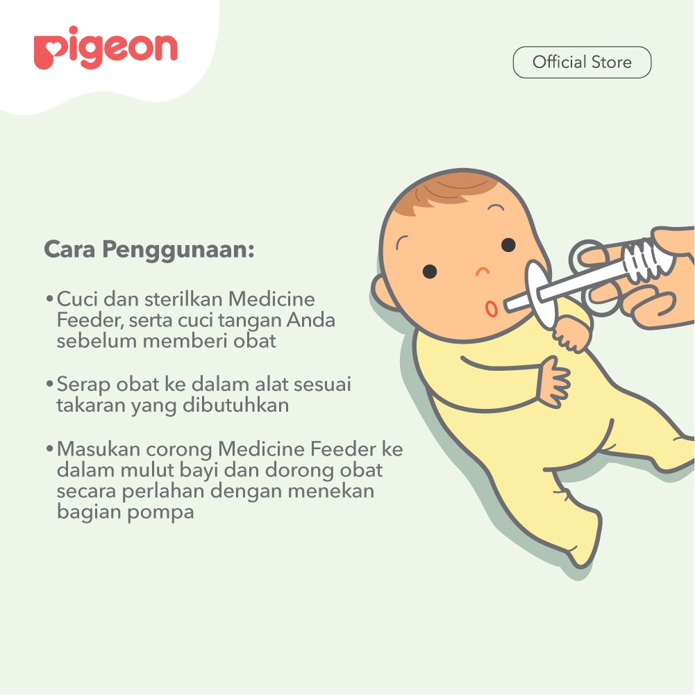 Pigeon Medicine Feeder Syringe Alat Bantu Minum Obat Cair Bayi Praktis Foto 3