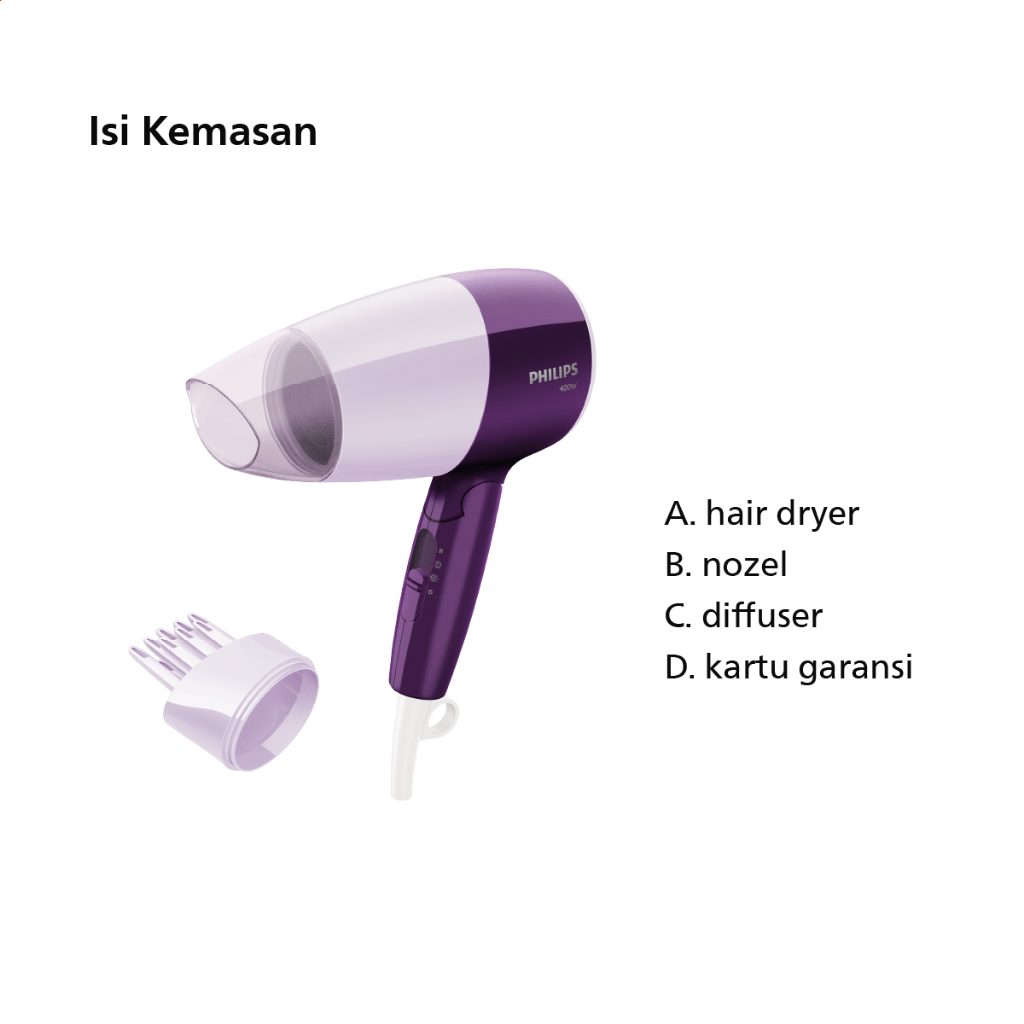 Philips Hair Dryer EssentialCare HP8126 ThermoProtect Foto 2