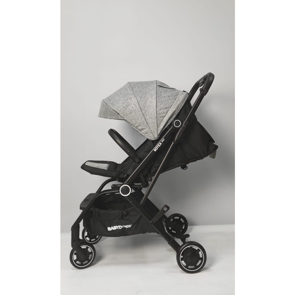 Stroller Bayi Babydoes Rotex 360° Reversible Seat Compact Dapat Dilipat Foto 6