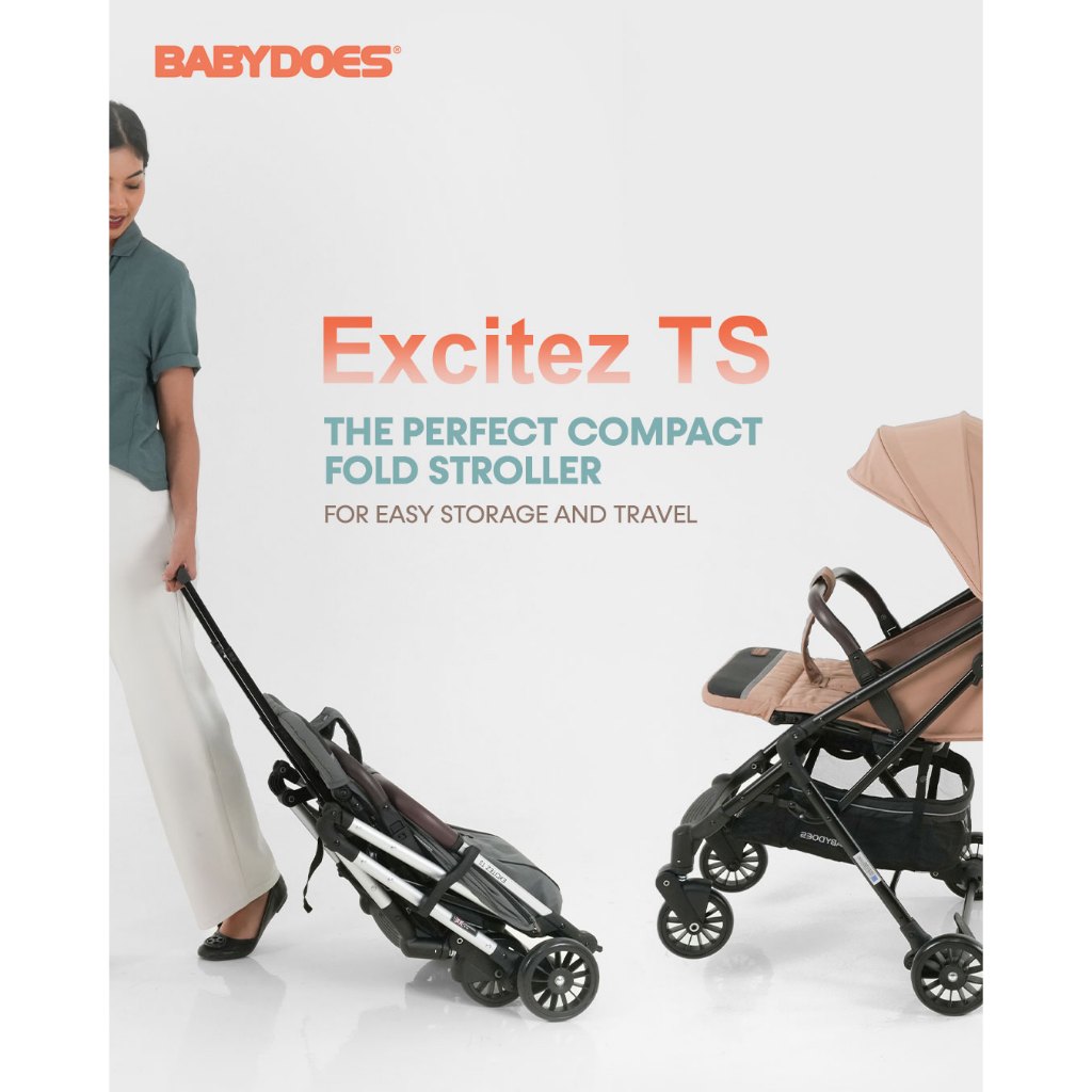 Stroller Bayi Babydoes Excites TS Travel System Dilipat Ringan dengan Infant Carrier Foto 5