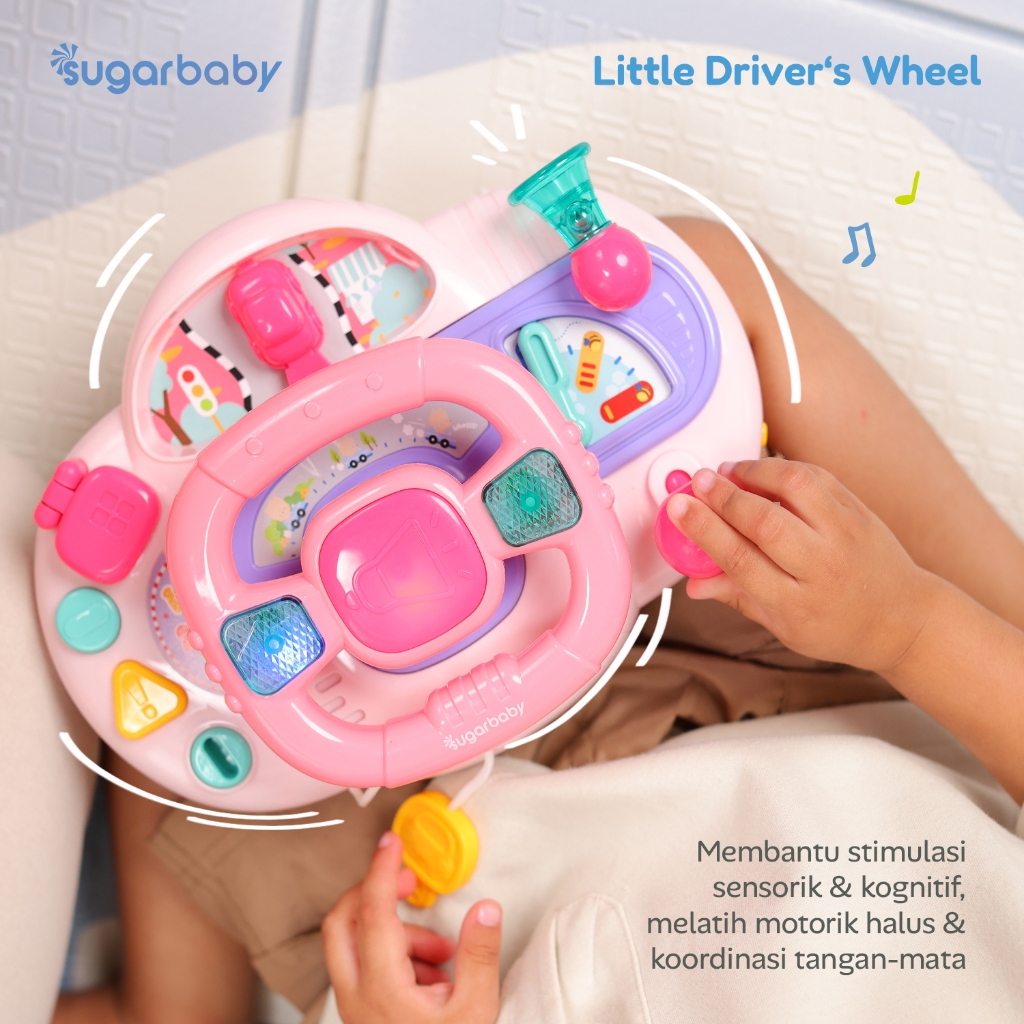 Sugarbaby Little Driver Wheel & Transform Car 3in1 Set Mainan Edukasi Anak 18M+ BPA Foto 4