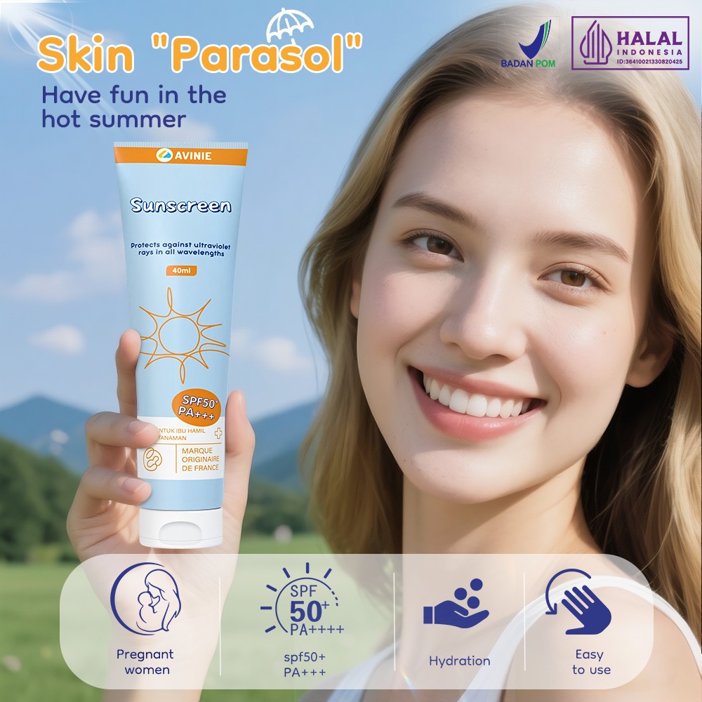 Sunscreen AVINIE SPF50+ PA++++ Physical Foto 8