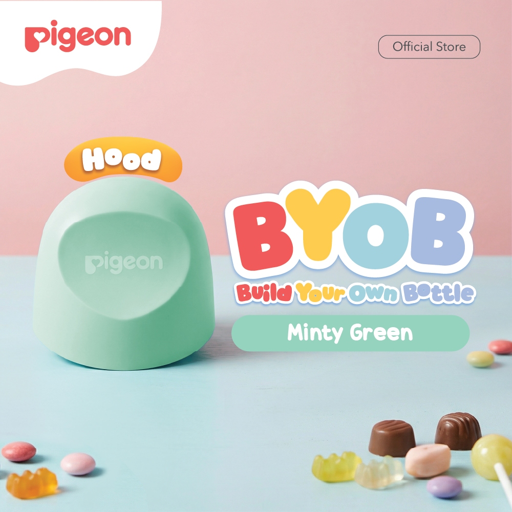 Hood Pigeon BYOB SofTouch Tutup Botol Susu Anti Debu Pilihan 6 Warna Foto 8