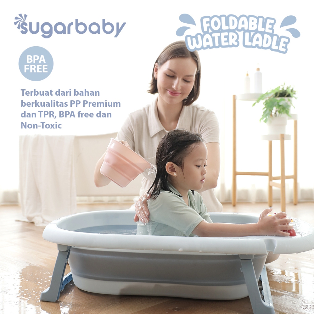 Gayung Lipat Sugarbaby Foldable Water Ladle PP Premium BPA Free Multifungsi Foto 2