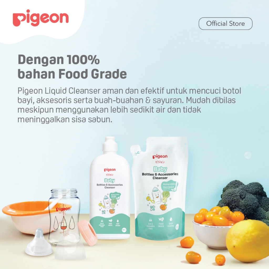 Pigeon Liquid Cleanser & Liquid Detergent Botol Susu 450ml Paket Hemat Foto 2