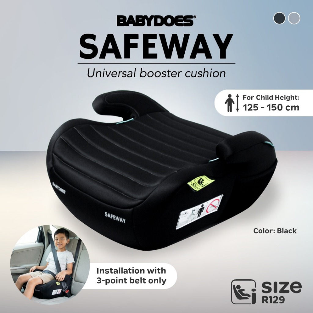 Babydoes Safeway Booster Seat Universal Car Seat Kursi Mobil Anak R129 Certified Foto 5
