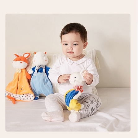 Kub Baby Cloves Soothing Towel Boneka Tangan Bayi Musik Plush Lembut Foto 4