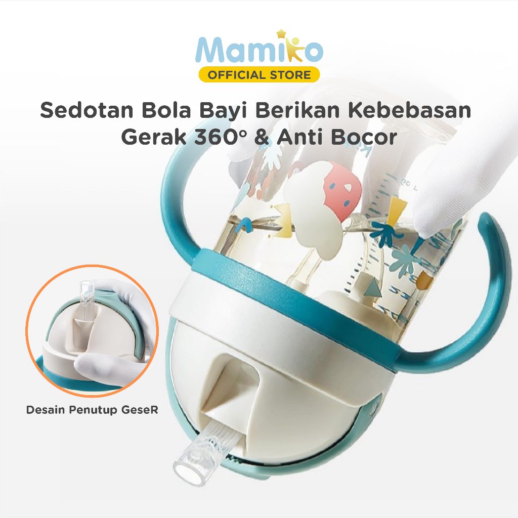 Gelas Sedotan Bayi KUB Big Eye Cup 260ml PPSU Bahan Jerman Anti Tumpah Foto 2