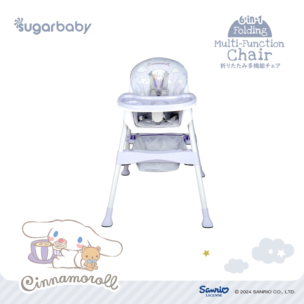 Kursi Makan Bayi Sugar Baby 6-in-1 Folding Multi-Function Chair Sanrio Collection Foto 6