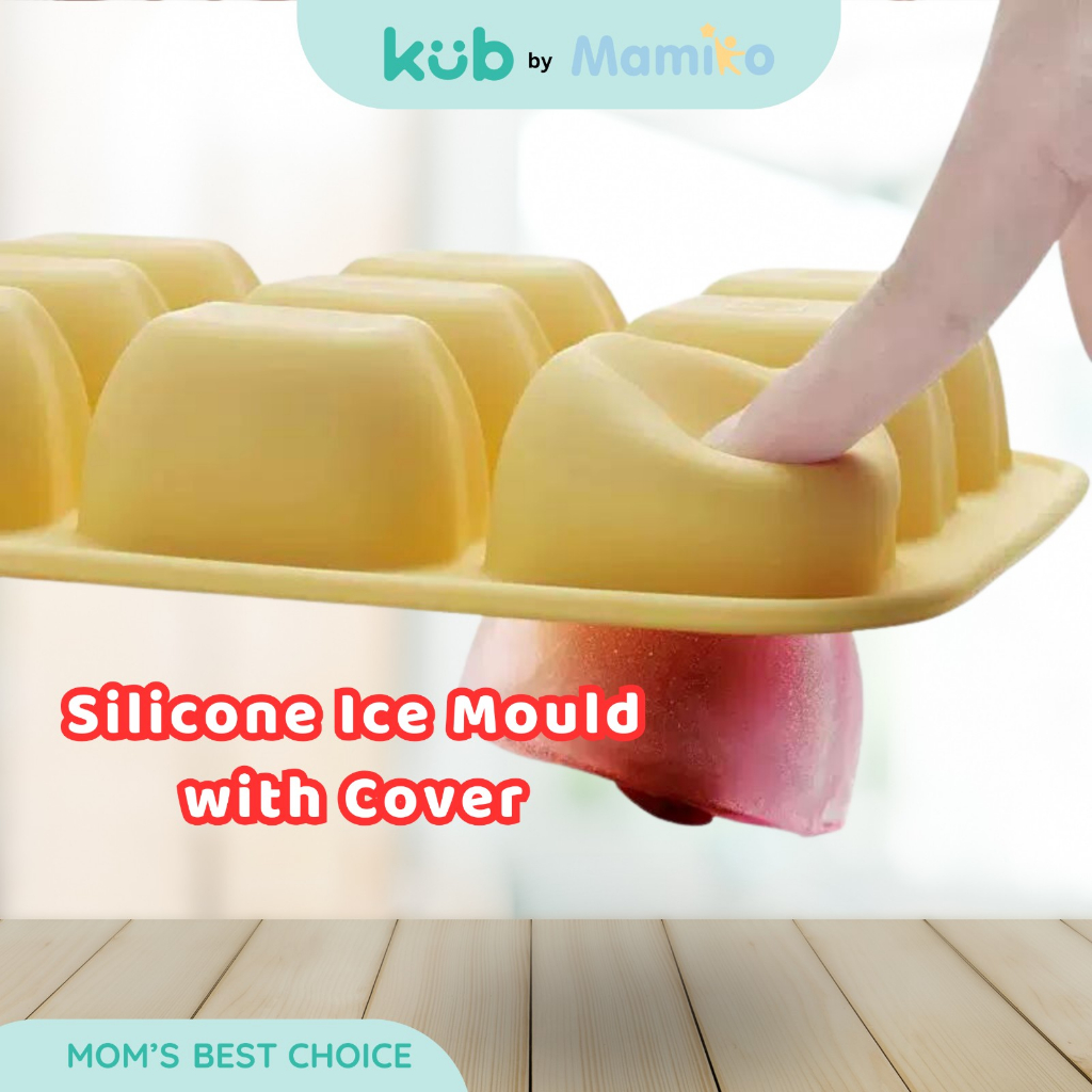 Cetakan Es Silikon KUB Ice Mould With Cover 9 Grid 30ml BPA Free Baby