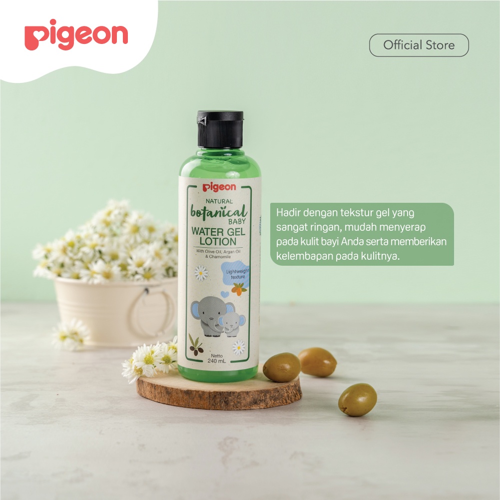Pigeon Botanical Baby Water Gel Lotion 240 ml Pelembab Kulit Bayi Bahan Alami Foto 2
