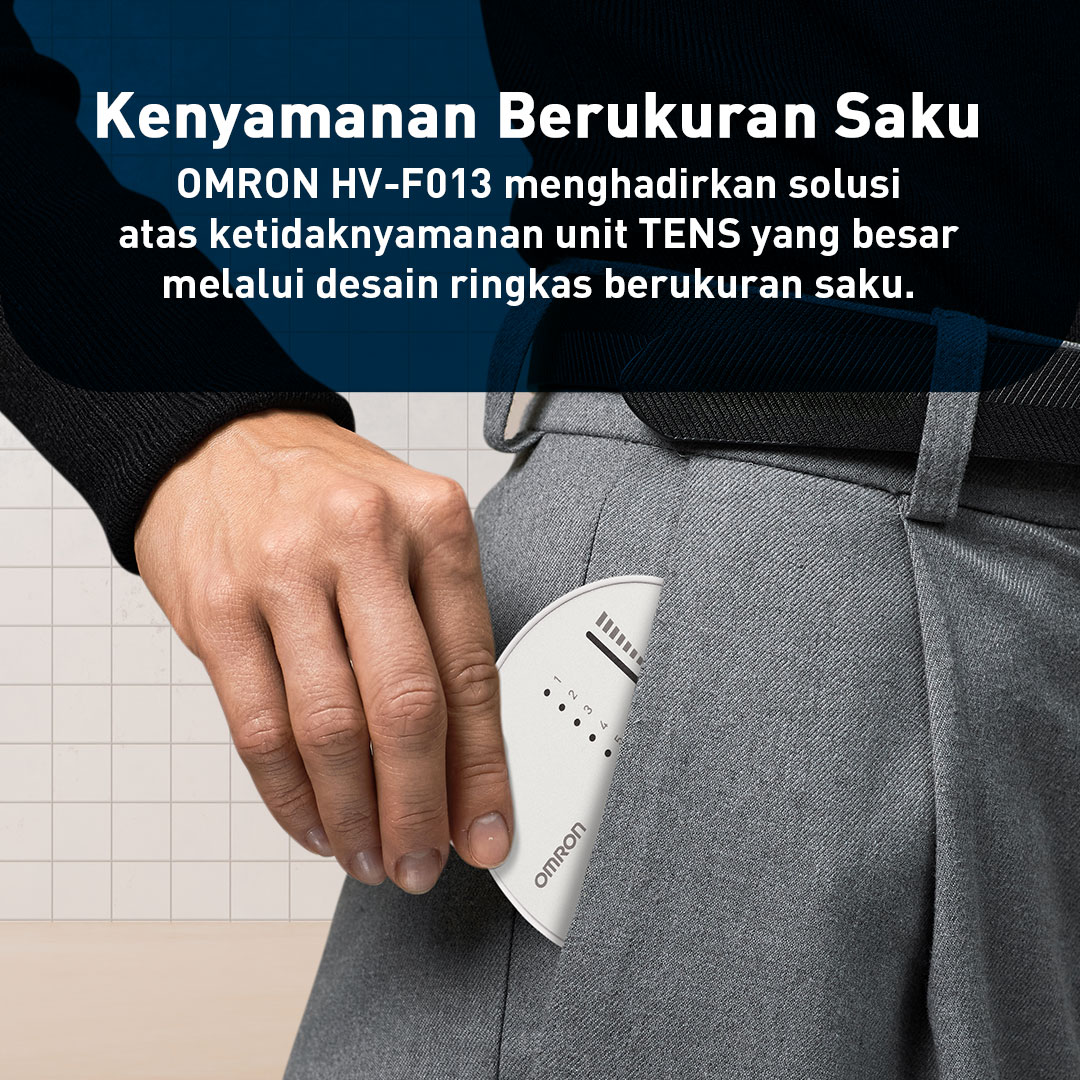 Omron Alat Pijat Elektronik TENS HV-F013 Pulse Massager Portabel 3 Mode Area Tubuh Foto 7