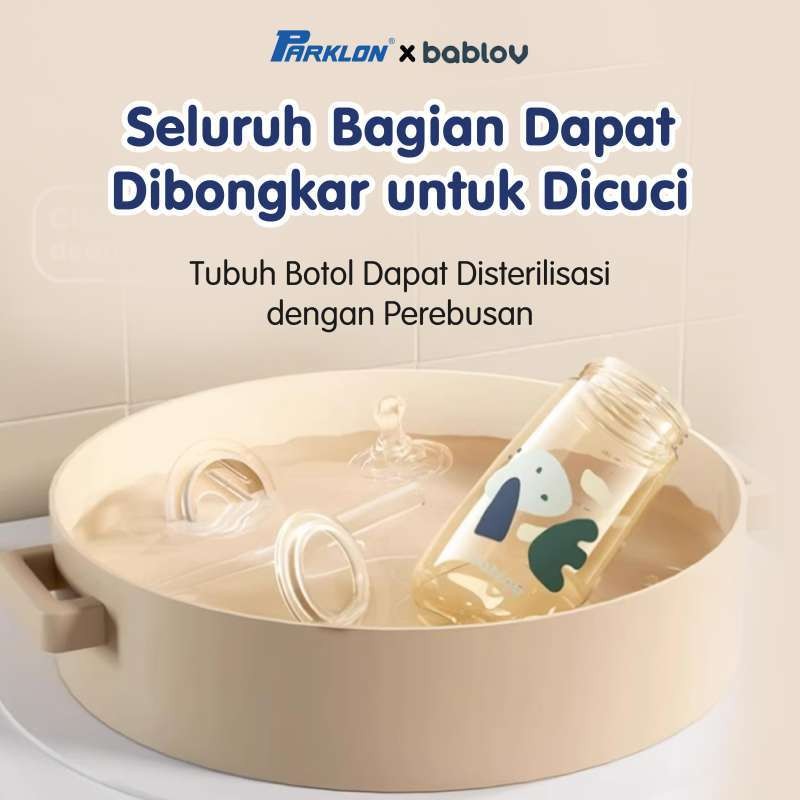 Botol Minum Anak Mamiko Bablov PPSU 480ml dengan Sedotan 2 Mode Tahan Bocor Foto 6