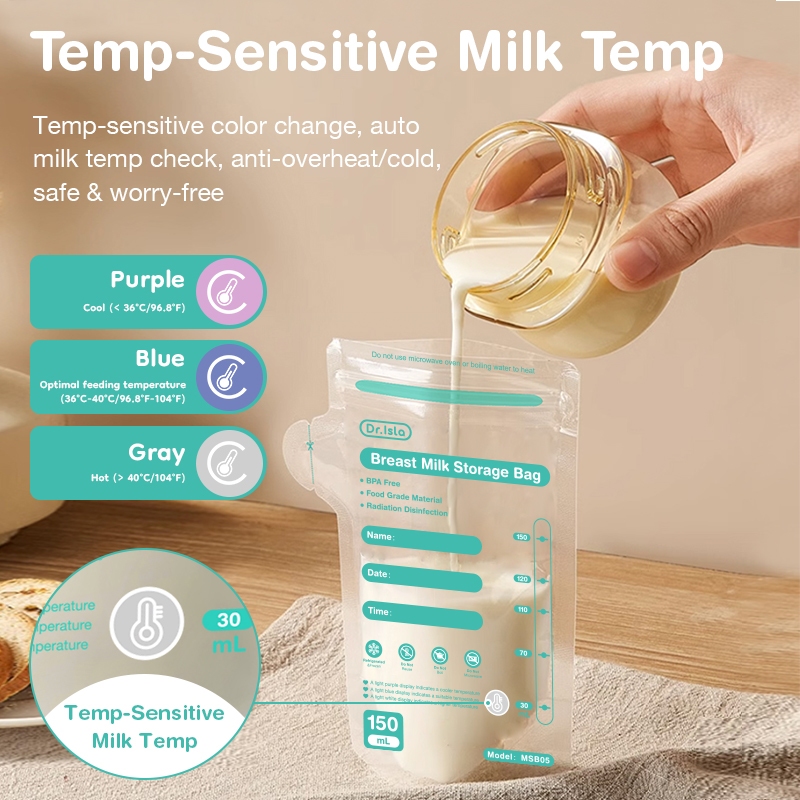 Dr.isla Breastmilk Bag Termokromik 150ml Foto 2