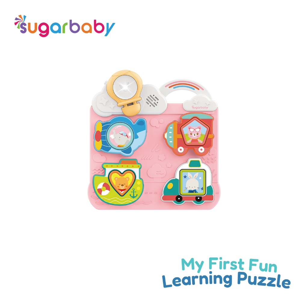Sugarbaby My First Learning Puzzle Mainan Edukasi Interaktif Bayi 1-3 Tahun dengan Efek Suara Foto 6