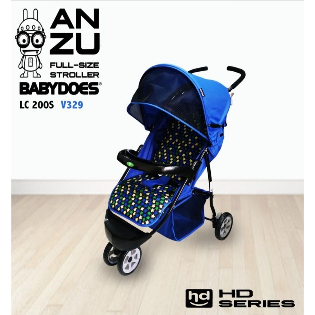 Babydoes ANZU Stroller 3 Roda Ringan untuk Bayi 0-36 Bulan Kapasitas 15 kg Foto 7