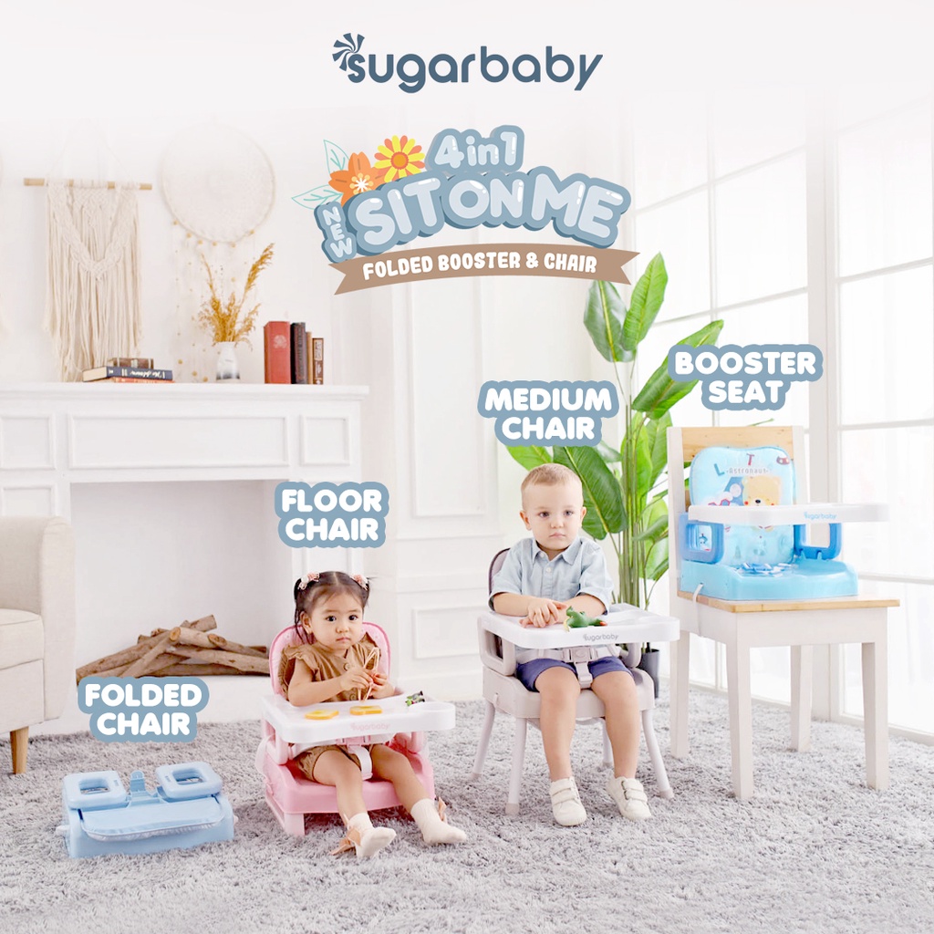 Kursi Makan Anak Sugarbaby SitOnMe Folded Booster 4in1 Portable Lipat Foto 3