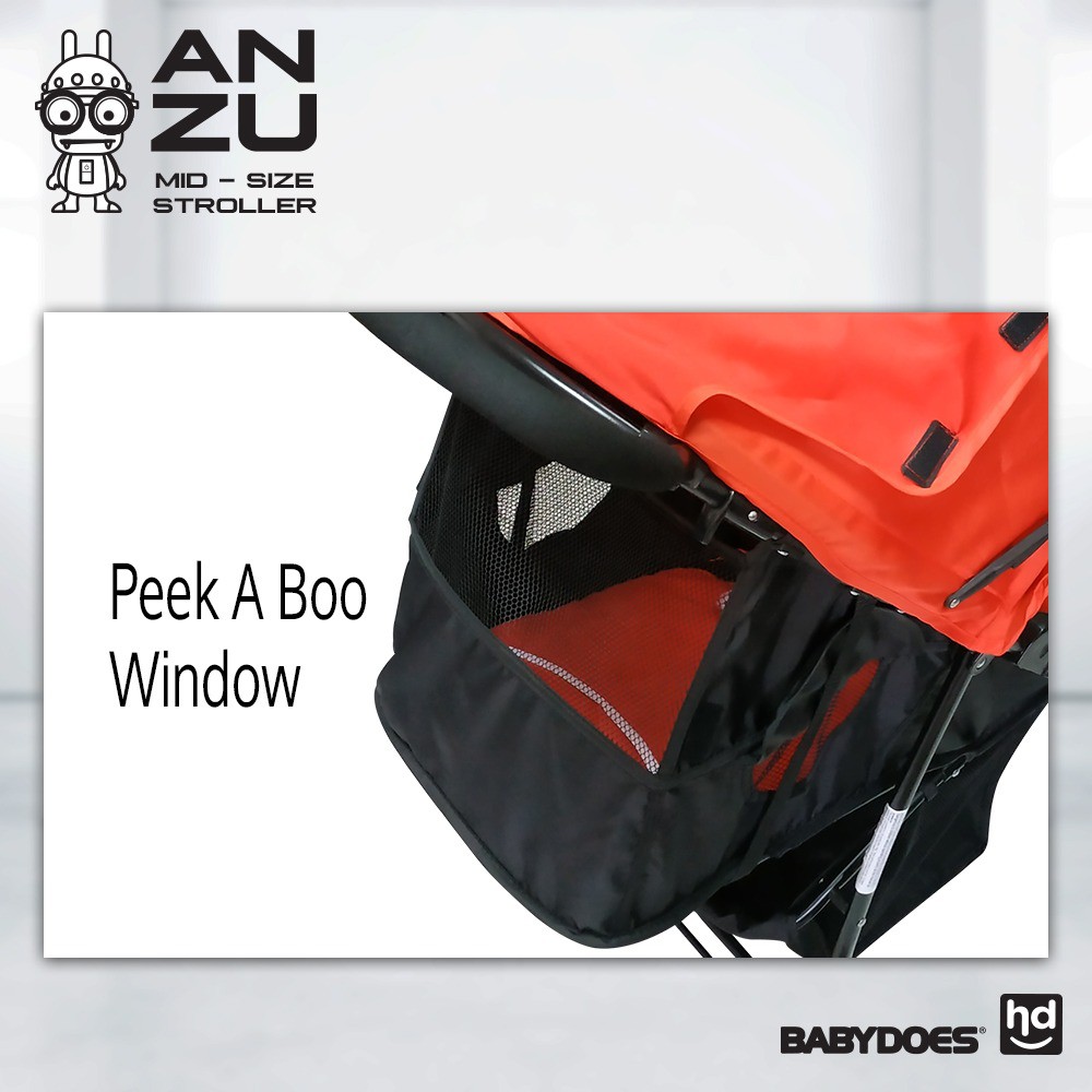 Babydoes ANZU Stroller 3 Roda Ringan untuk Bayi 0-36 Bulan Kapasitas 15 kg Foto 5