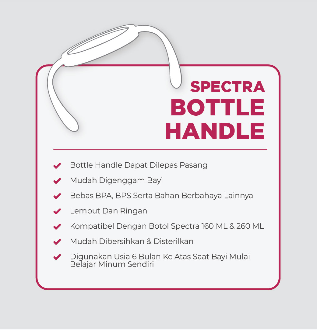 Pegangan Botol Susu Spectra Handle Original Anti Panas Anti Slip 1pc Foto 8