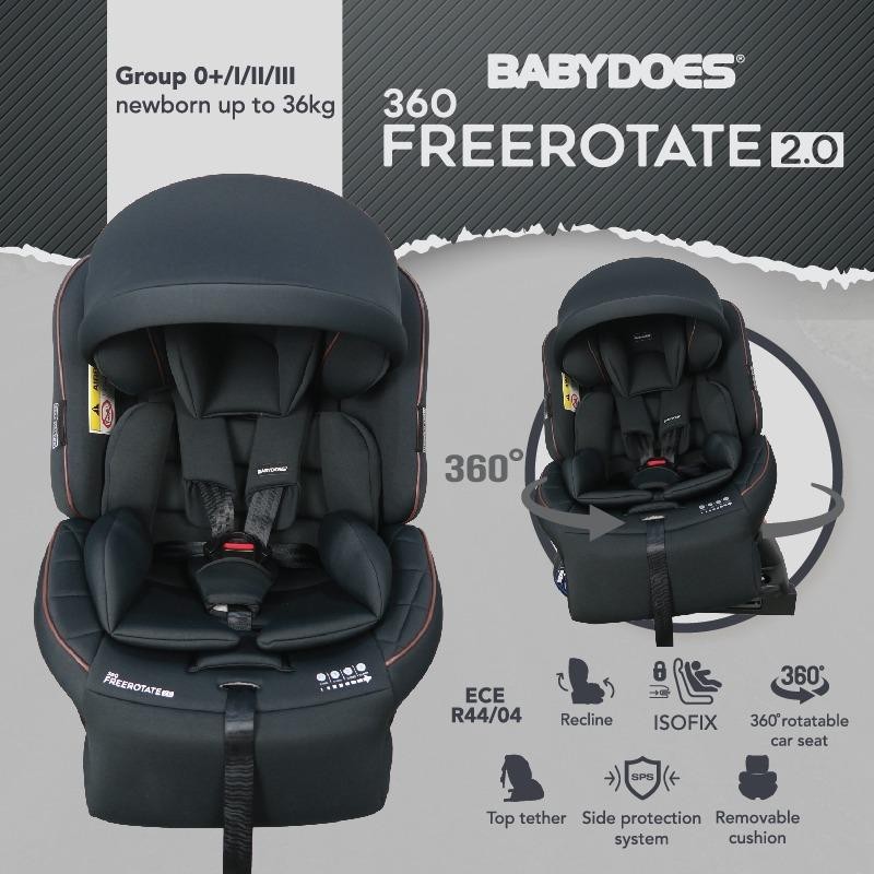 Babydoes Free Rotate 2.0 Car Seat 360° ISOFIX Group 0+/I/II/III Newborn - 36 Kg Foto 7