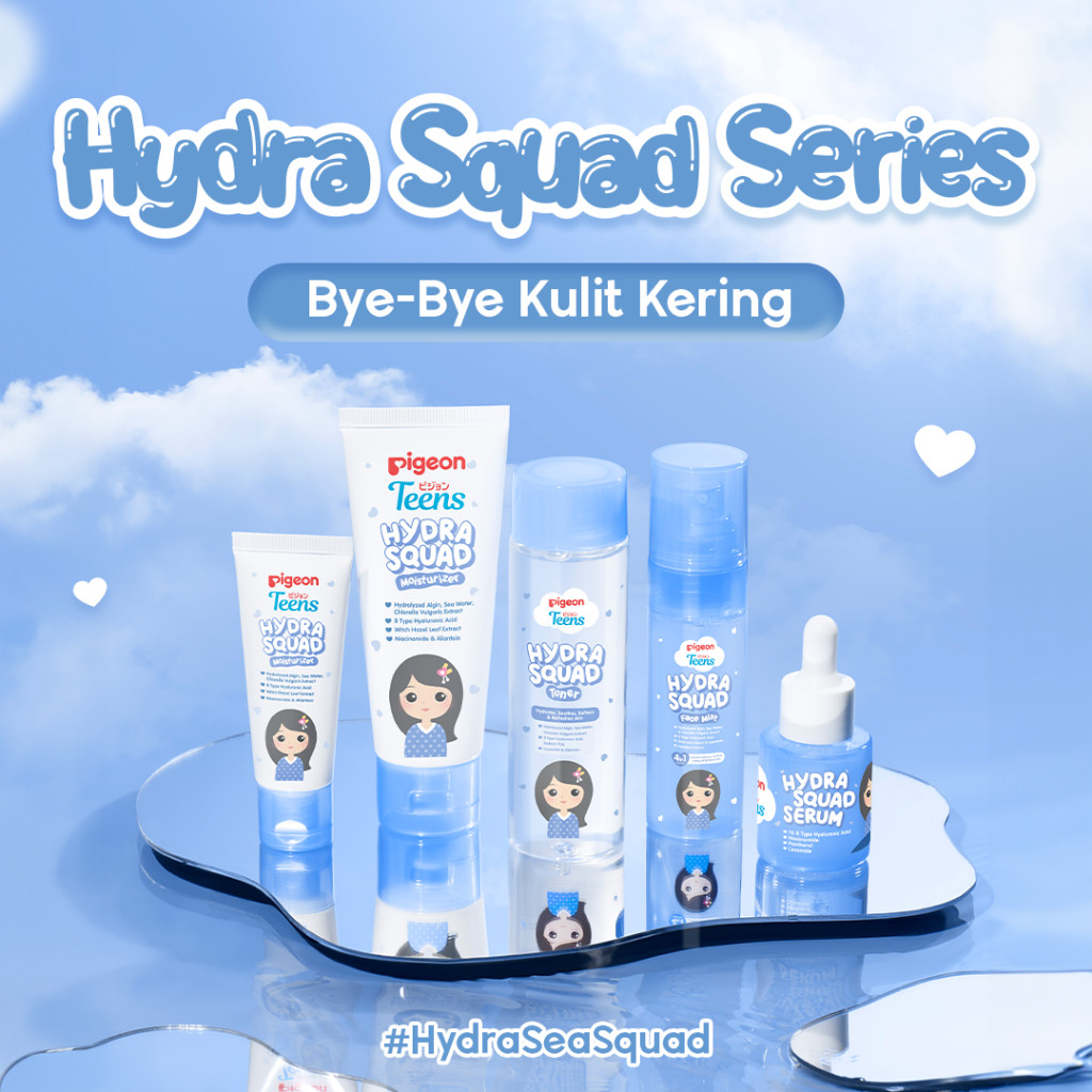 Pigeon Teens Hydra Squad Face Mist 50ml Skincare Remaja Ekstra Melembapkan Hyaluronic Acid Foto 6