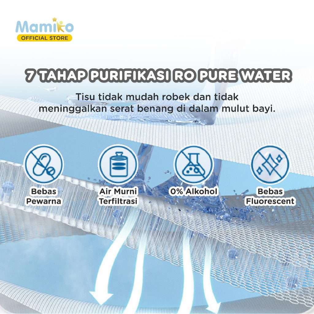 Mamiko Baby Gum & Tooth Wipes 30s Tisu Basah Pembersih Gigi Lidah Bayi Newborn Foto 5