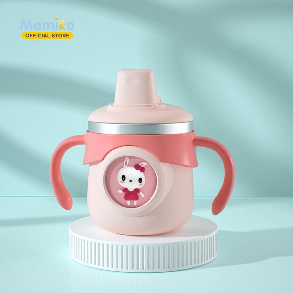 Botol Susu Stainless Steel Mamiko 260ml Triple Transition Cup Food Grade 316 Foto 7