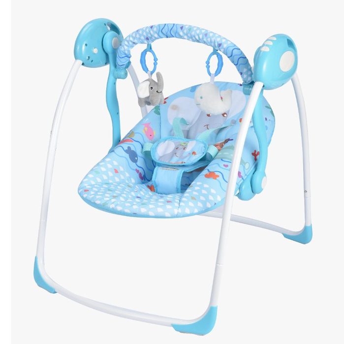 Ayunan Bayi Babydoes Porta Swing Elektrik 6 Kecepatan dengan Remote & Bantal Lepas Foto 6