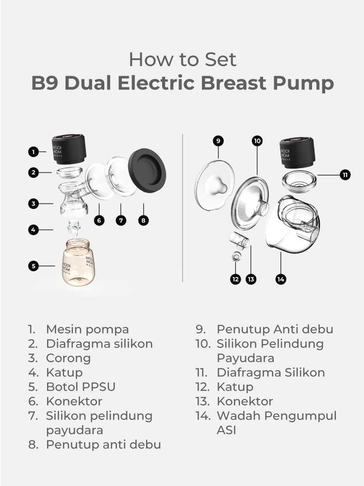 Mooimom B9 Pro Dual Handsfree Foto 7