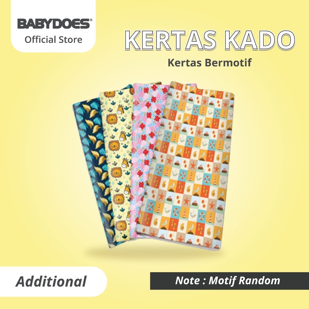 Kertas Kado BABYDOES Motif Random untuk Pembungkus Hadiah dan Souvenir Pesta Foto 6
