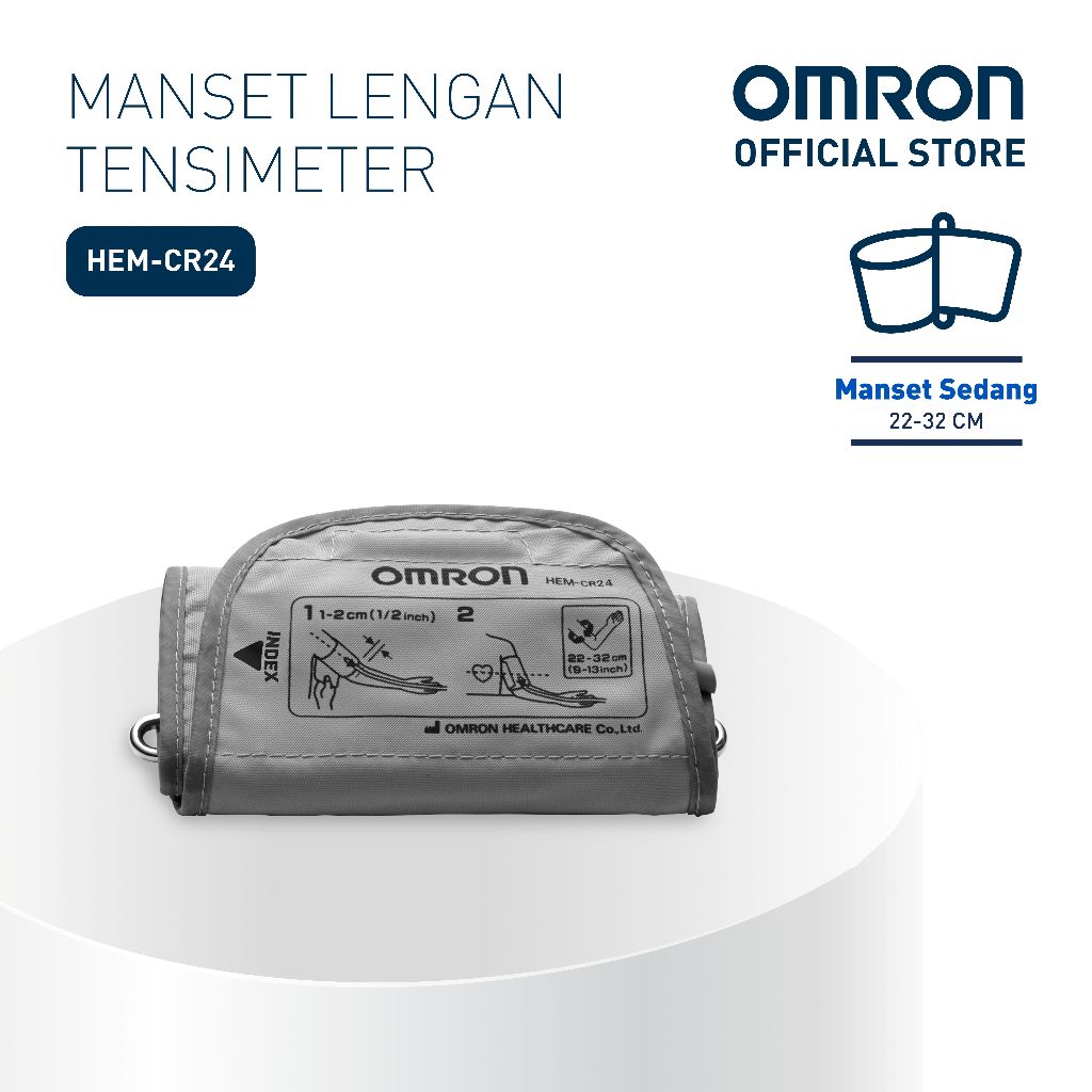 Manset Tensimeter Digital Omron HEM CR24 Ukuran M 22-32 cm Pengganti Original