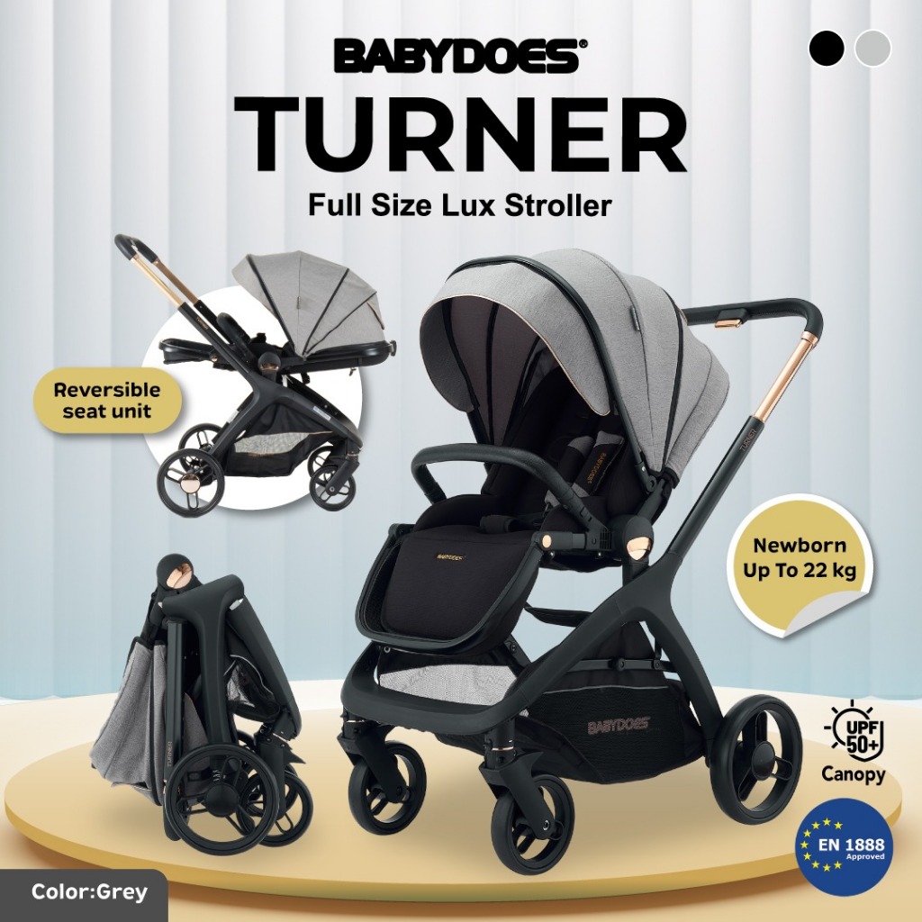 Stroller Babydoes Turner Reversible Handle Full Size Lux dari Newborn hingga 22kg Foto 6