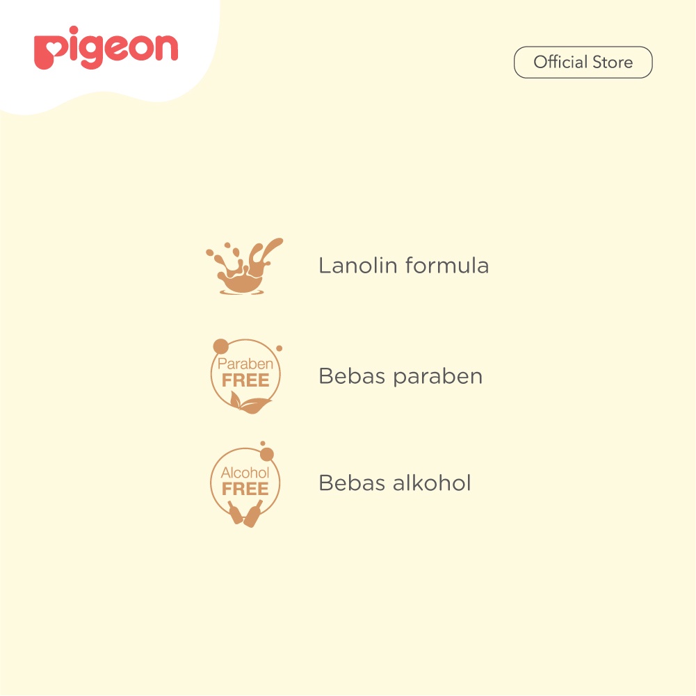 Tisu Basah Bayi Pigeon With Lanolin 70 Lembar untuk Kulit Sensitif Anti Ruam Popok Foto 3
