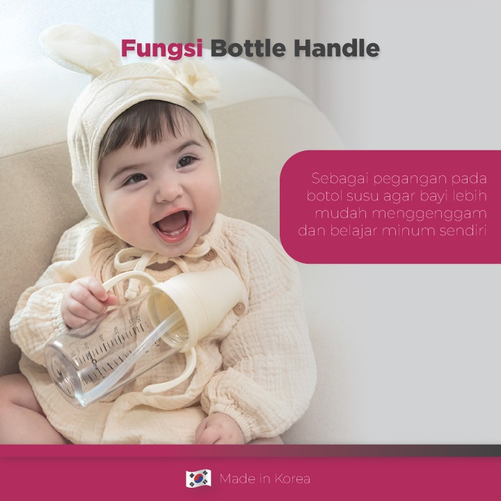 Pegangan Botol Susu Spectra Handle Original Anti Panas Anti Slip 1pc Foto 5