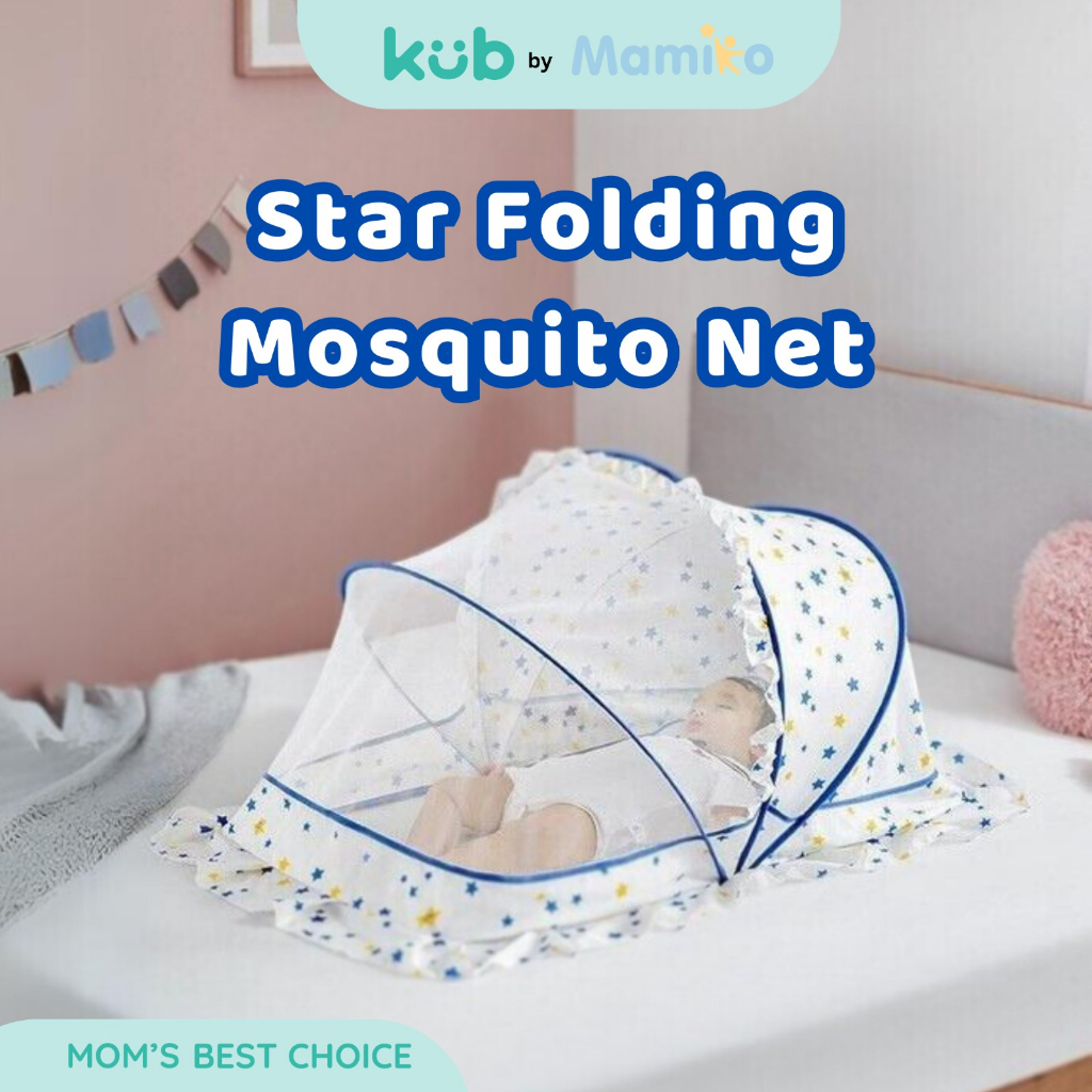 Kelambu Lipat Bayi KUB x CL Star Folding Mosquito Net Polyester PVC 118x63x60 cm Foto 2