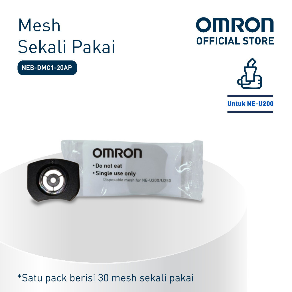 Omron Disposable Mesh Sparepart Nebulizer NE-U200 30 Pcs Paket Isi Ulang