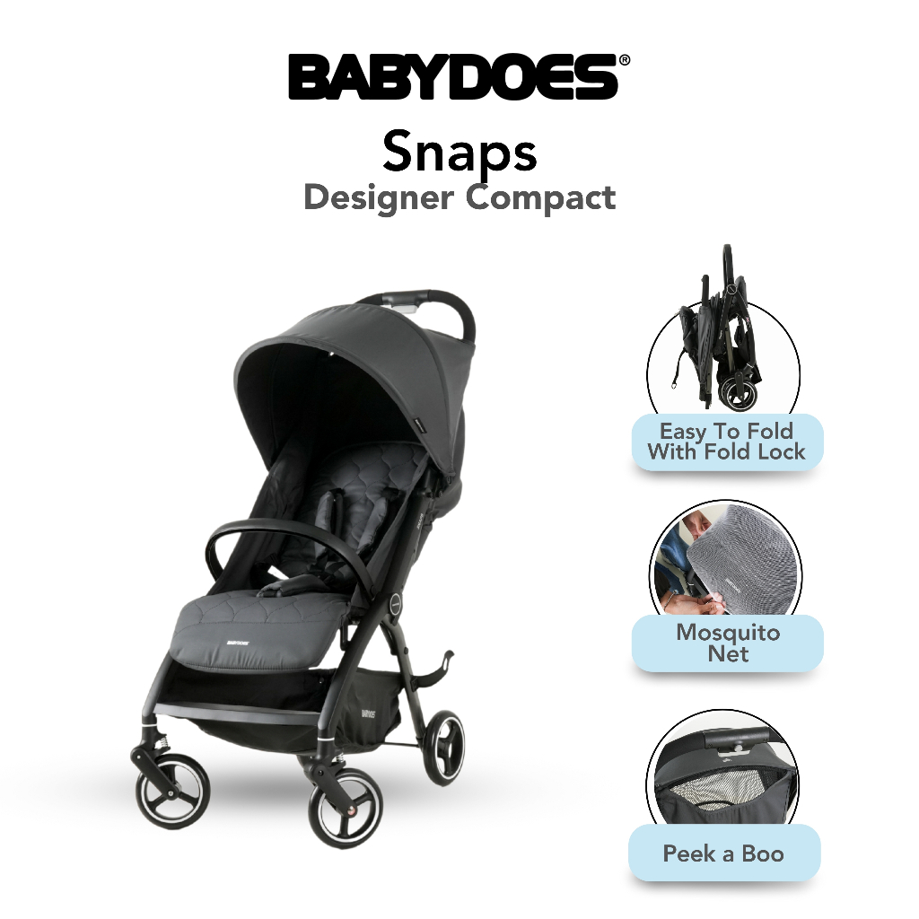 Stroller Babydoes Snaps Lightweight 6.3 kg Compact Portable UPF50+