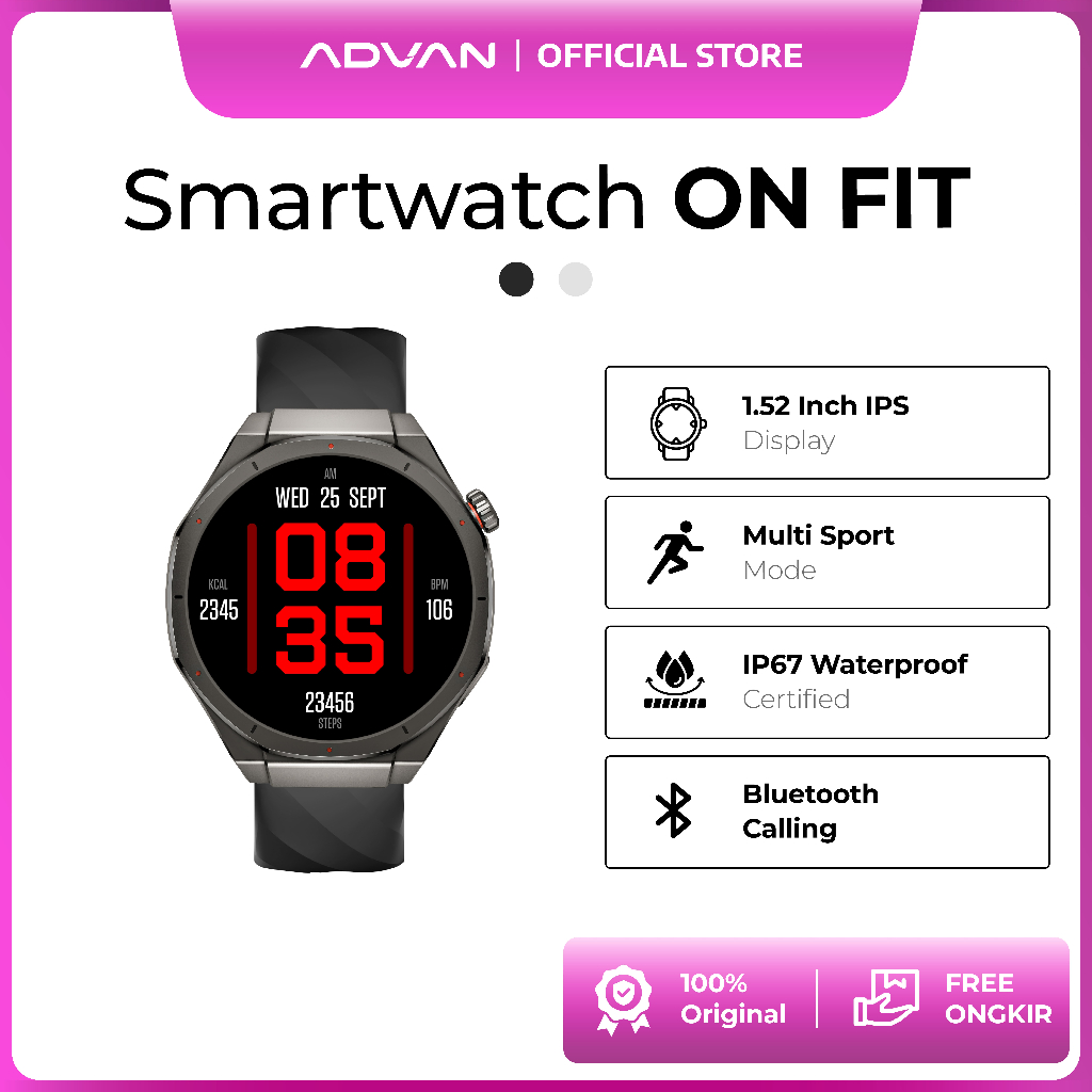 Advan ONFIT P4 Smartwatch Bluetooth Calling