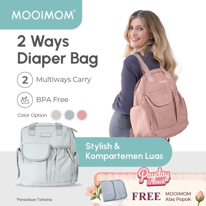 MOOIMOM Diaper Bag 2-Ways Backpack