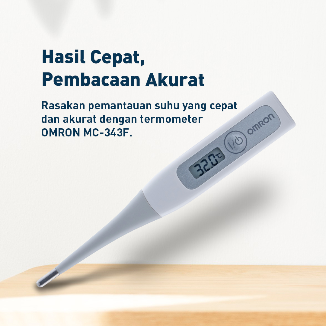 Termometer Digital OMRON MC-343F Pengukur Suhu Cepat Oral Rektal Ketiak Foto 5