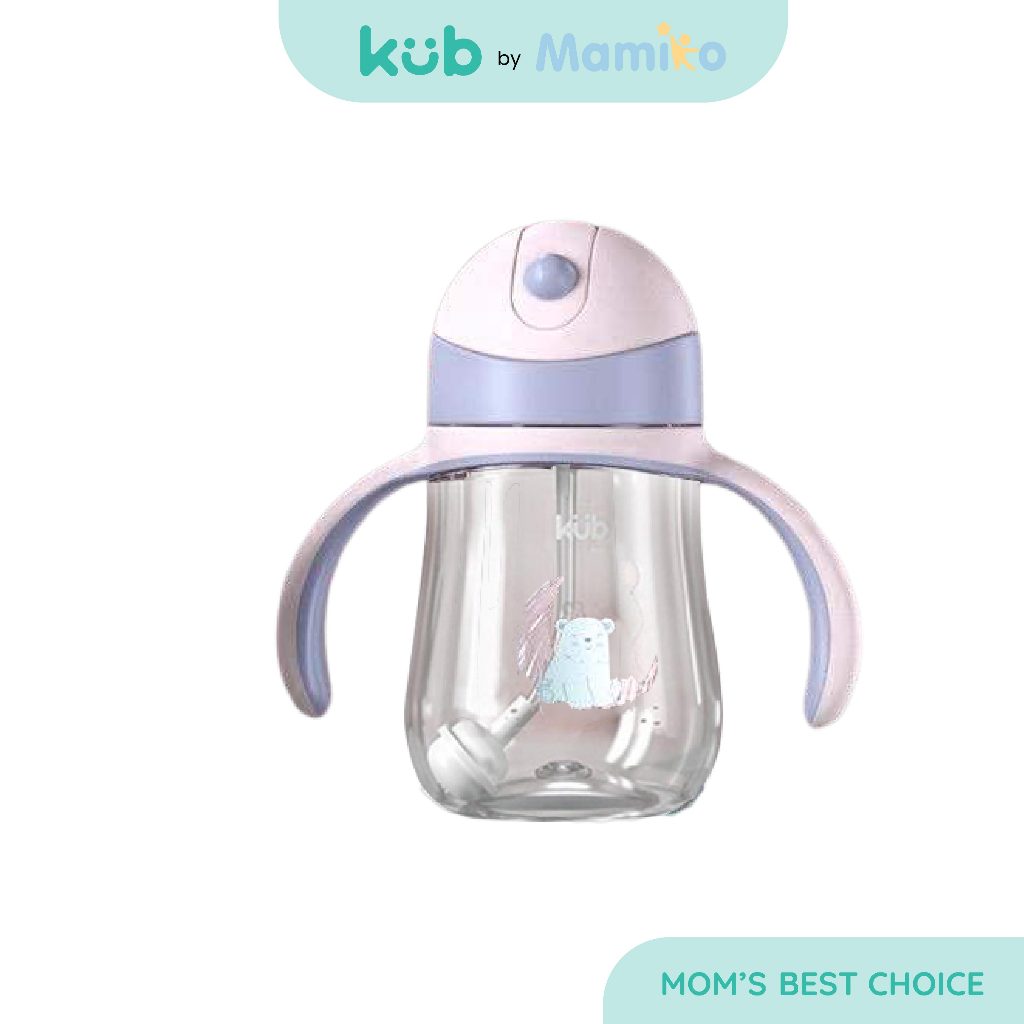 KUB Training Cup Botol Minum Sedotan Anak 240ml Tritan BPA Free Anti Tumpah Foto 8