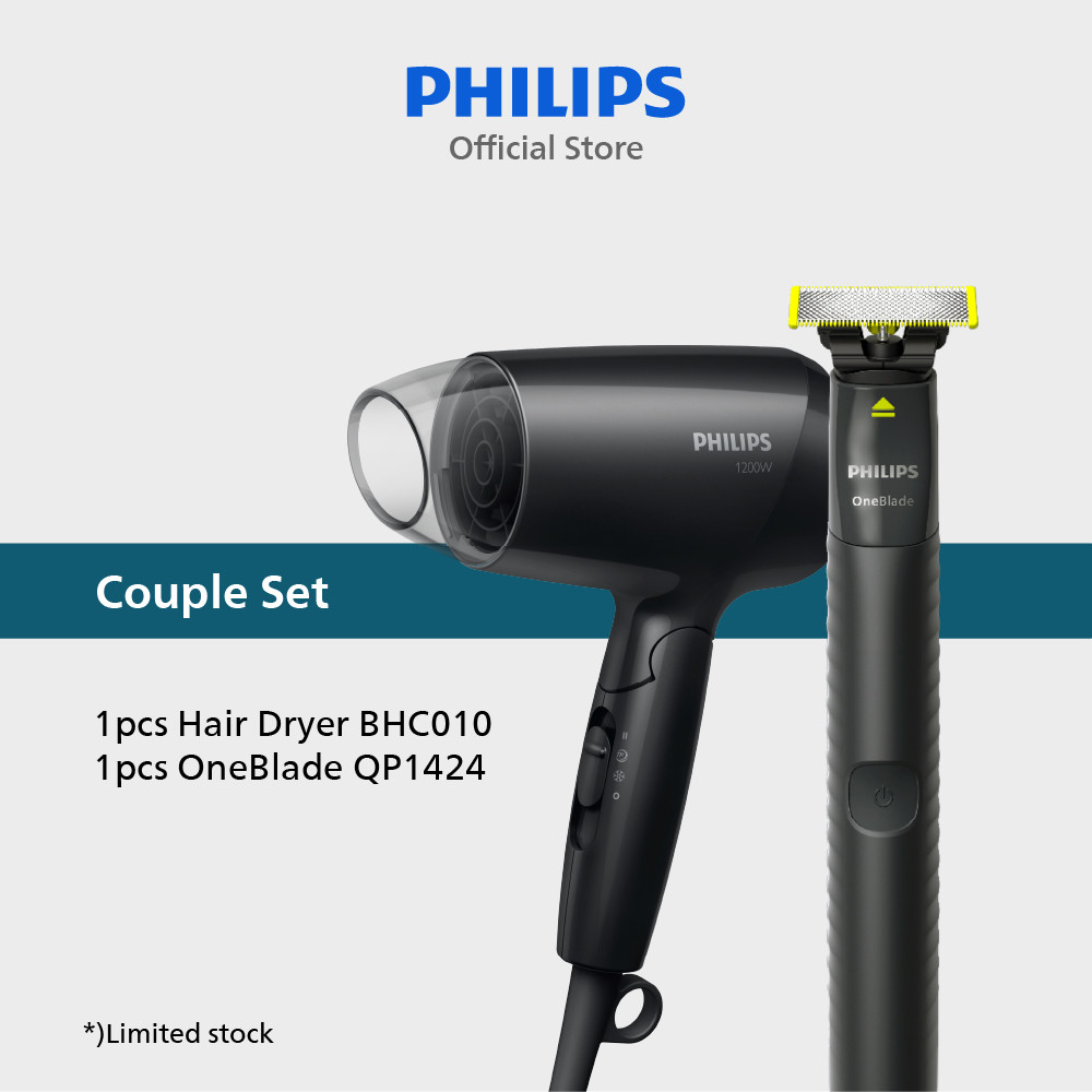 Bundle Philips OneBlade & Hair Dryer EssentialCare Foto 2