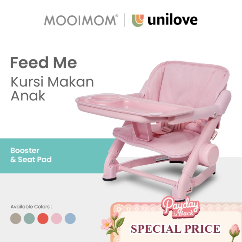 MOOIMOM Feed Me Booster Seat Pad Rose