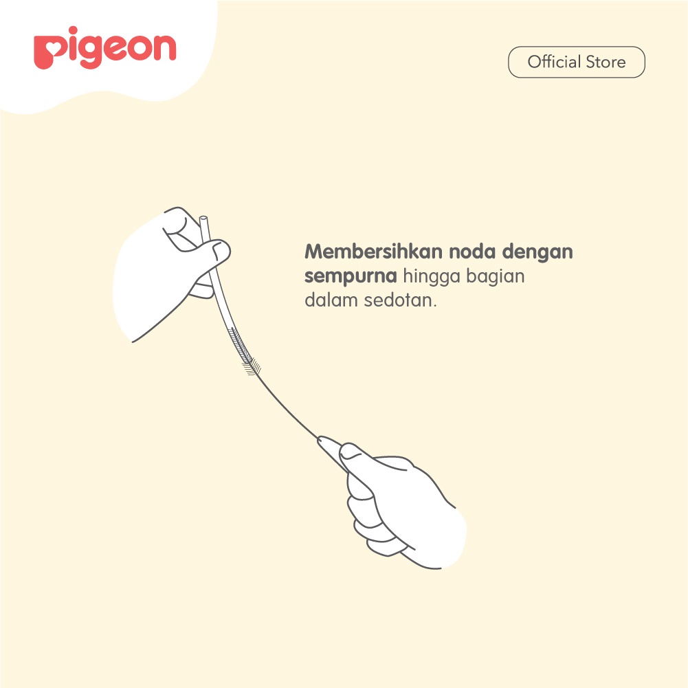Sikat Sedotan Botol MagMag PIGEON | Straw Brush Pembersih Cangkir Bayi Foto 3