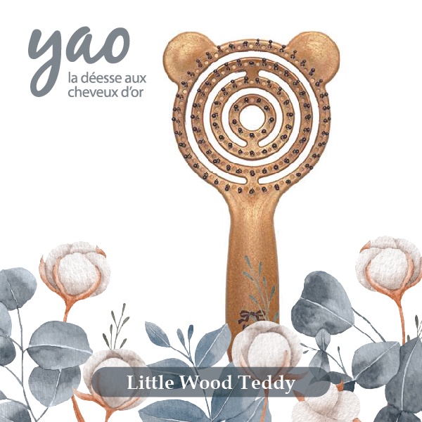 Sisir Kayu YAO Little Wood Teddy Anti Rontok Buatan Korea Selatan Foto 2