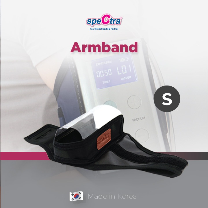 Arm Band Spectra 9 Plus / 9S Hitam Size Small 45cm Velcro Portable Foto 2