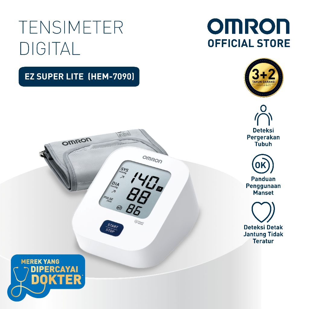 Tensimeter Digital OMRON HEM-7121J Monitor Tekanan Darah Akurat dengan Teknologi IntelliSense Foto 2