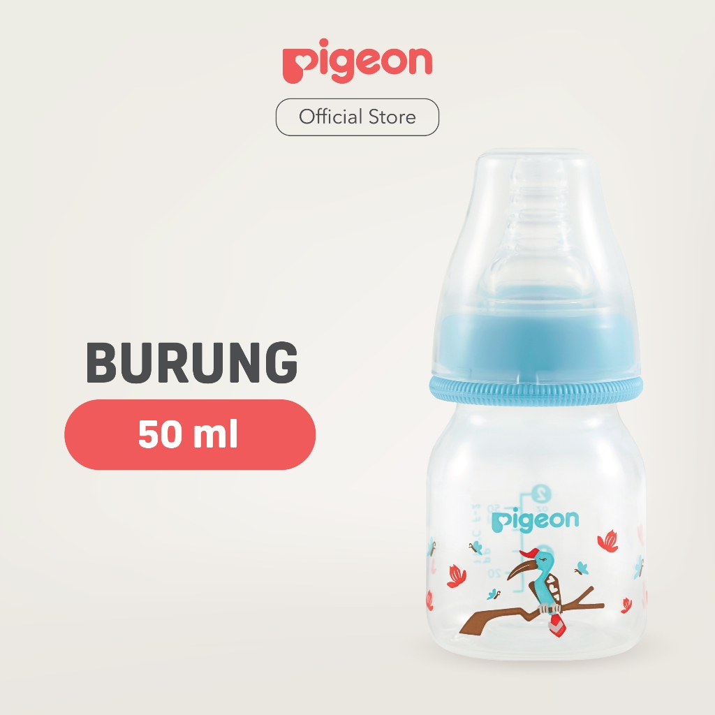 Botol Susu Bayi PIGEON Slim Neck PP RP 50ml Dot S-Type Anti Kolik BPA Foto 6