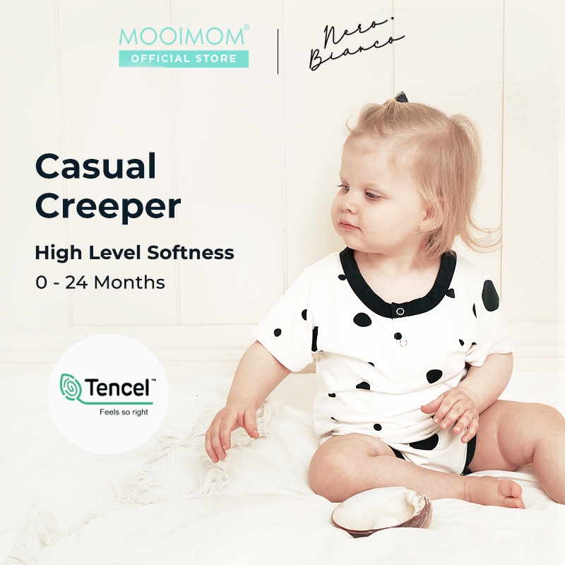 MOOIMOM Nero Bianco Tencel™️ Creeper